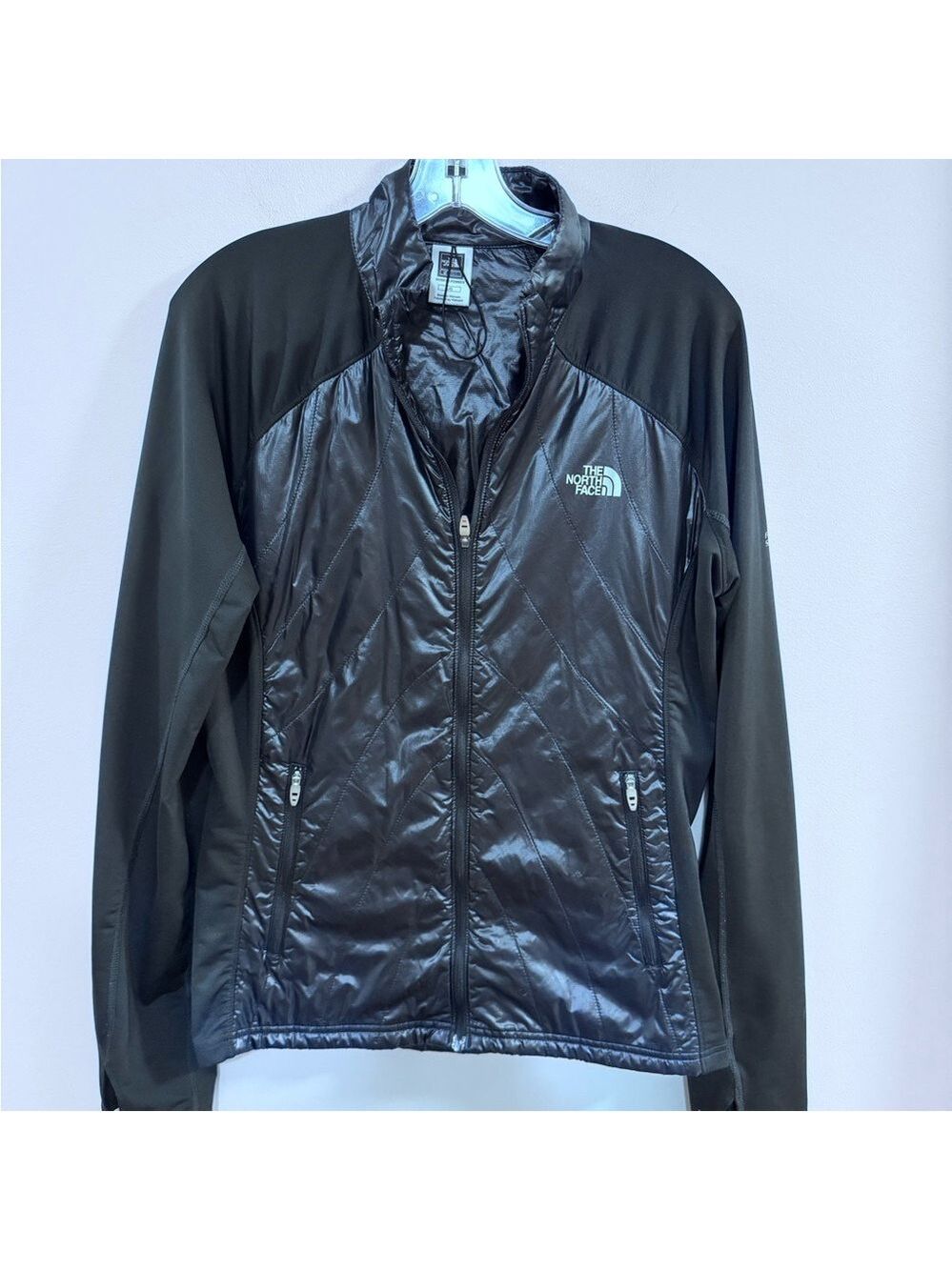Women's The North Face Black Flight Series Primaloft Jacket Full Zip. Size L